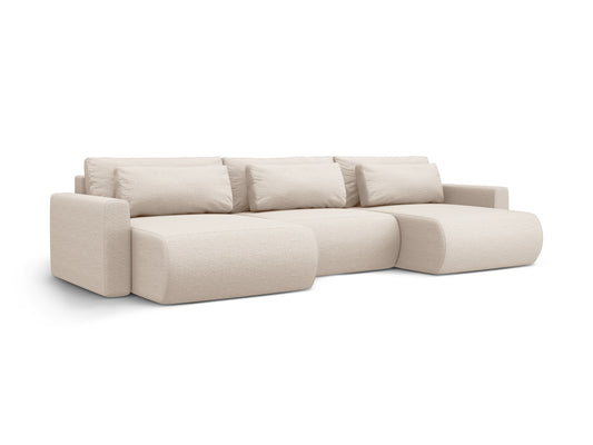Belfast Panoramic Sofa with Box and Sleeping Function, 4 Seats, 340x149 cm