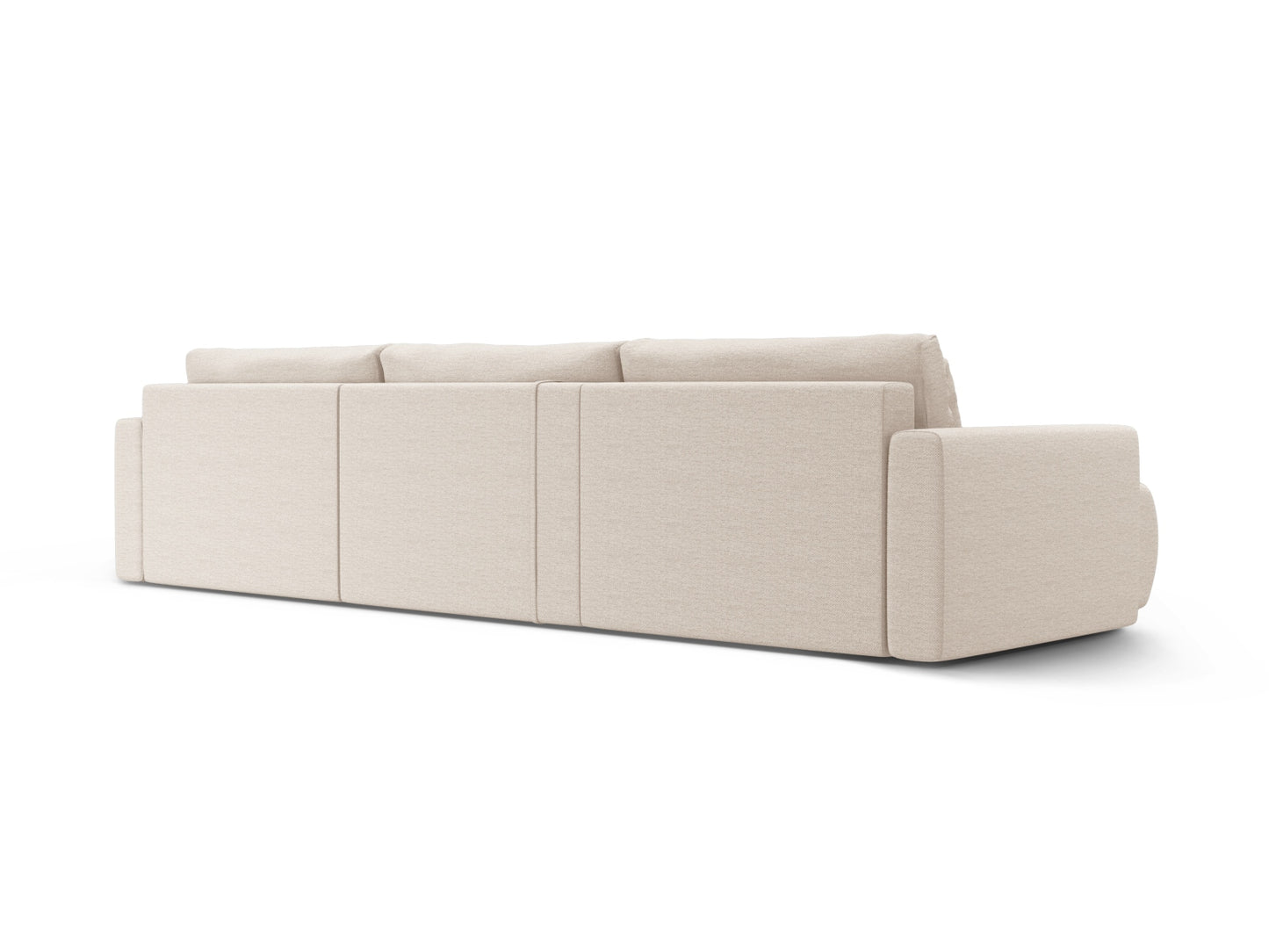 Belfast Panoramic Sofa with Box and Sleeping Function, 4 Seats, 340x149 cm