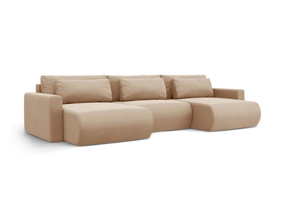 Belfast Panoramic Sofa with Box and Sleeping Function, 4 Seats, 340x149 cm