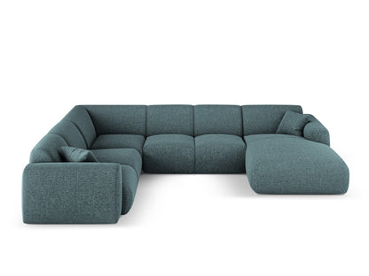 Nolio Panoramic Corner Sofa, 6 Seats, 342x252 cm — Petrol / Left