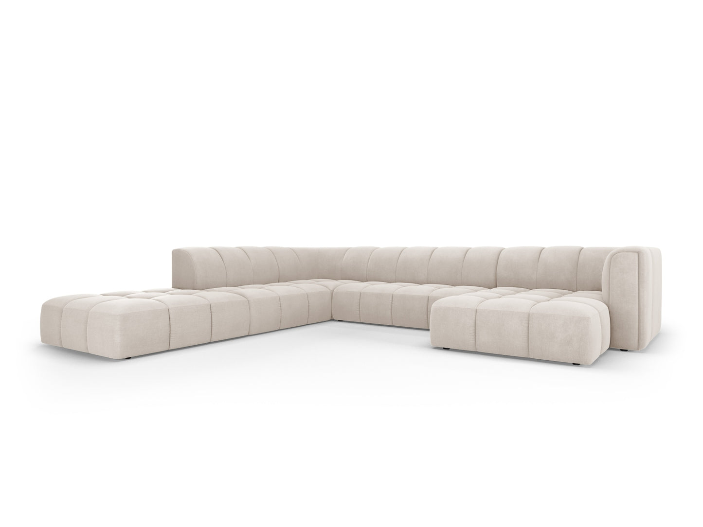 Moritz Modular Panoramic Corner Sofa, 7 Seats, 329x276 cm