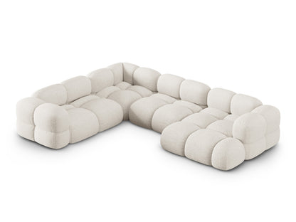 Loretto Panoramic Corner Sofa, 5 Seats, 345x250 cm — Beige / Left
