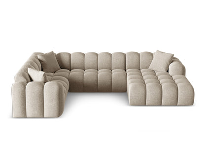 Treno Panoramic Corner Sofa, 4 Seats, 330x240 cm — Dark Beige / Left