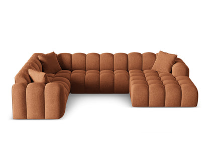 Treno Panoramic Corner Sofa, 4 Seats, 330x240 cm — Brick / Left
