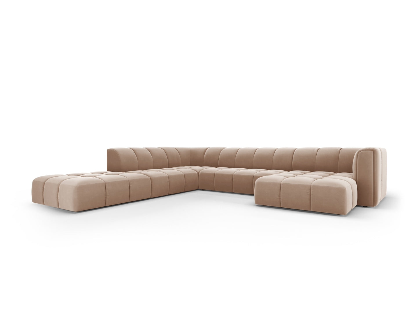 Moritz Modular Panoramic Corner Sofa, 7 Seats, 329x276 cm