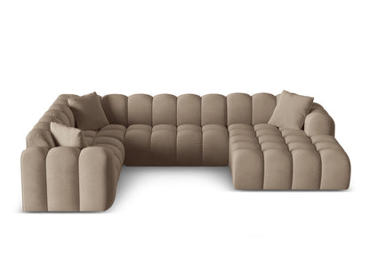 Treno Panoramic Corner Sofa, 4 Seats, 330x240 cm — Cappuccino / Left