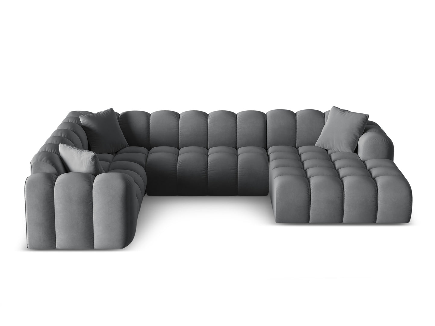 Treno Panoramic Corner Sofa, 4 Seats, 330x240 cm — Grey / Left