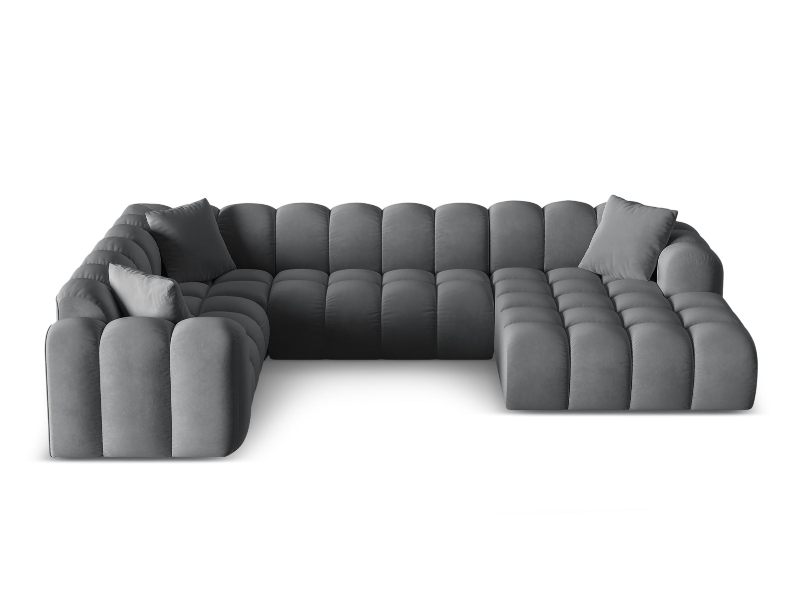Treno Panoramic Corner Sofa, 4 Seats, 330x240 cm — Grey / Left