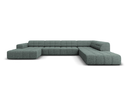 Chicago Panoramic Corner Sofa, 7 Seats, 375x263 cm — Petrol / Right