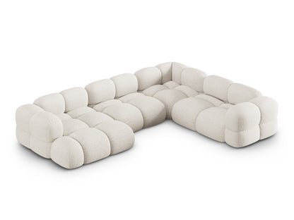 Loretto Panoramic Corner Sofa, 5 Seats, 345x250 cm — Beige / Right