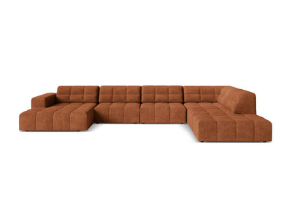 Chicago Panoramic Corner Sofa, 7 Seats, 375x263 cm — Brick / Right