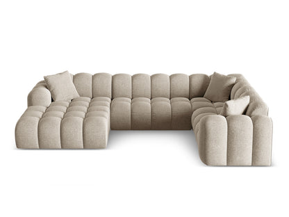 Treno Panoramic Corner Sofa, 4 Seats, 330x240 cm — Dark Beige / Right