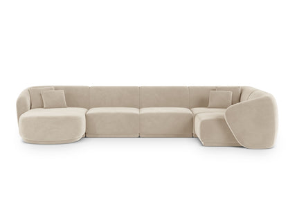 Gomera Panoramic Corner Sofa, 6 Seats, 336x166 cm — Beige / Right