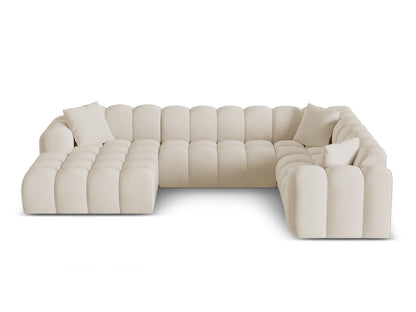 Treno Panoramic Corner Sofa, 4 Seats, 330x240 cm — Dark Beige / Right