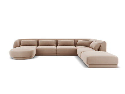 Tulum Panoramic Corner Sofa, 6 Seats, 330x255 cm — Beige / Right