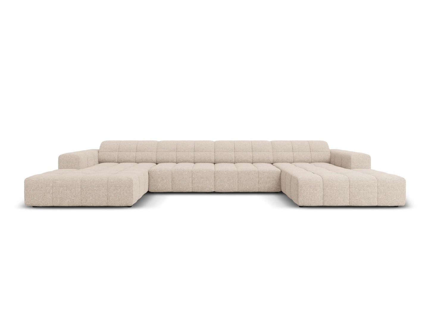 Chicago Panoramic Sofa, 6 Seats, 375x167 cm — Beige