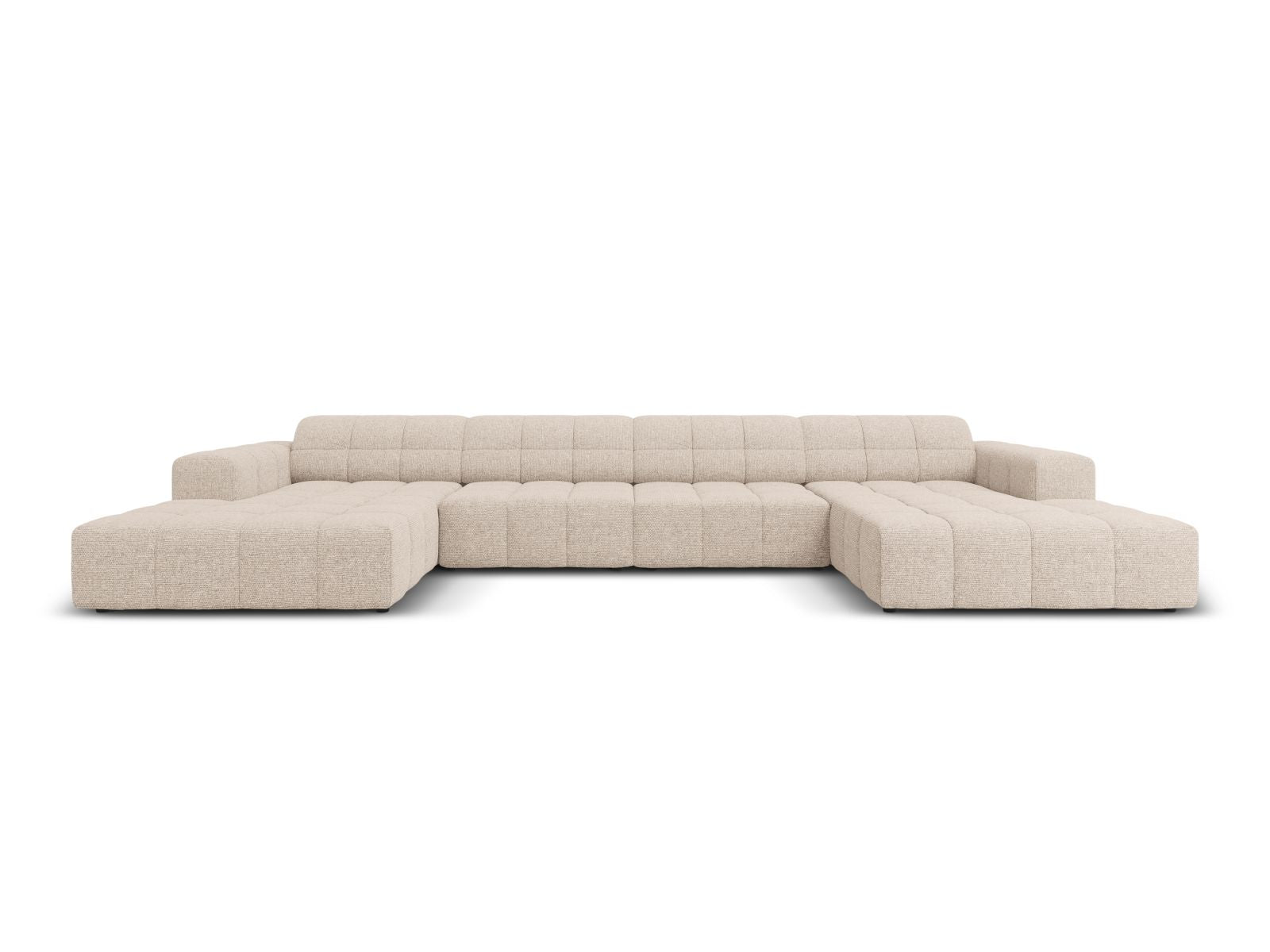 Chicago Panoramic Sofa, 6 Seats, 375x167 cm — Beige