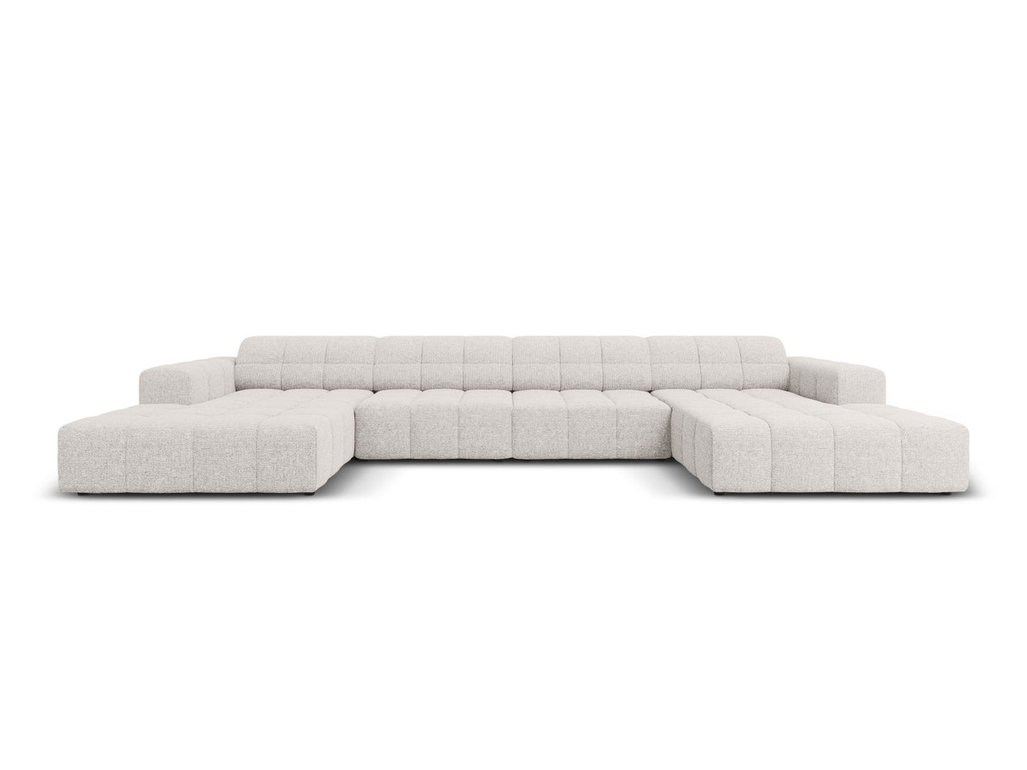 Chicago Panoramic Sofa, 6 Seats, 375x167 cm — Light Grey