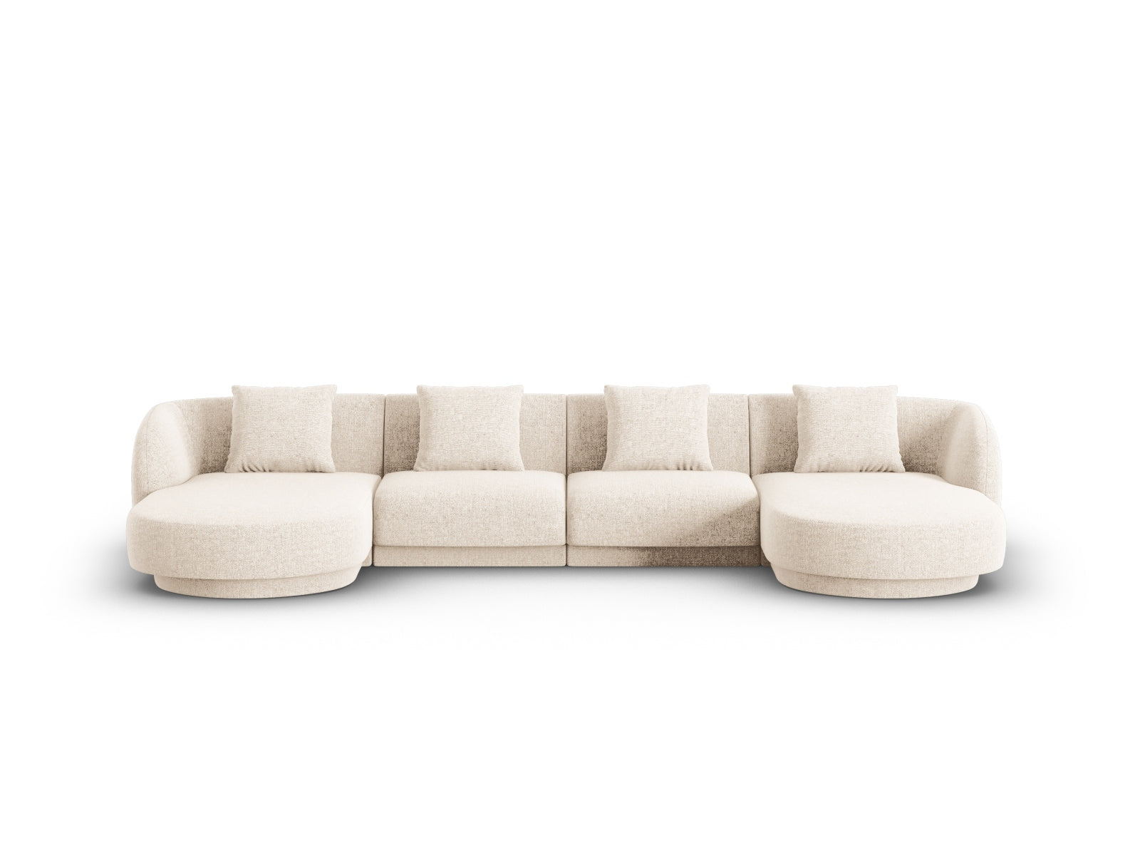 Tulum Panoramic Sofa, 5 Seats, 330x156 cm — Light Beige