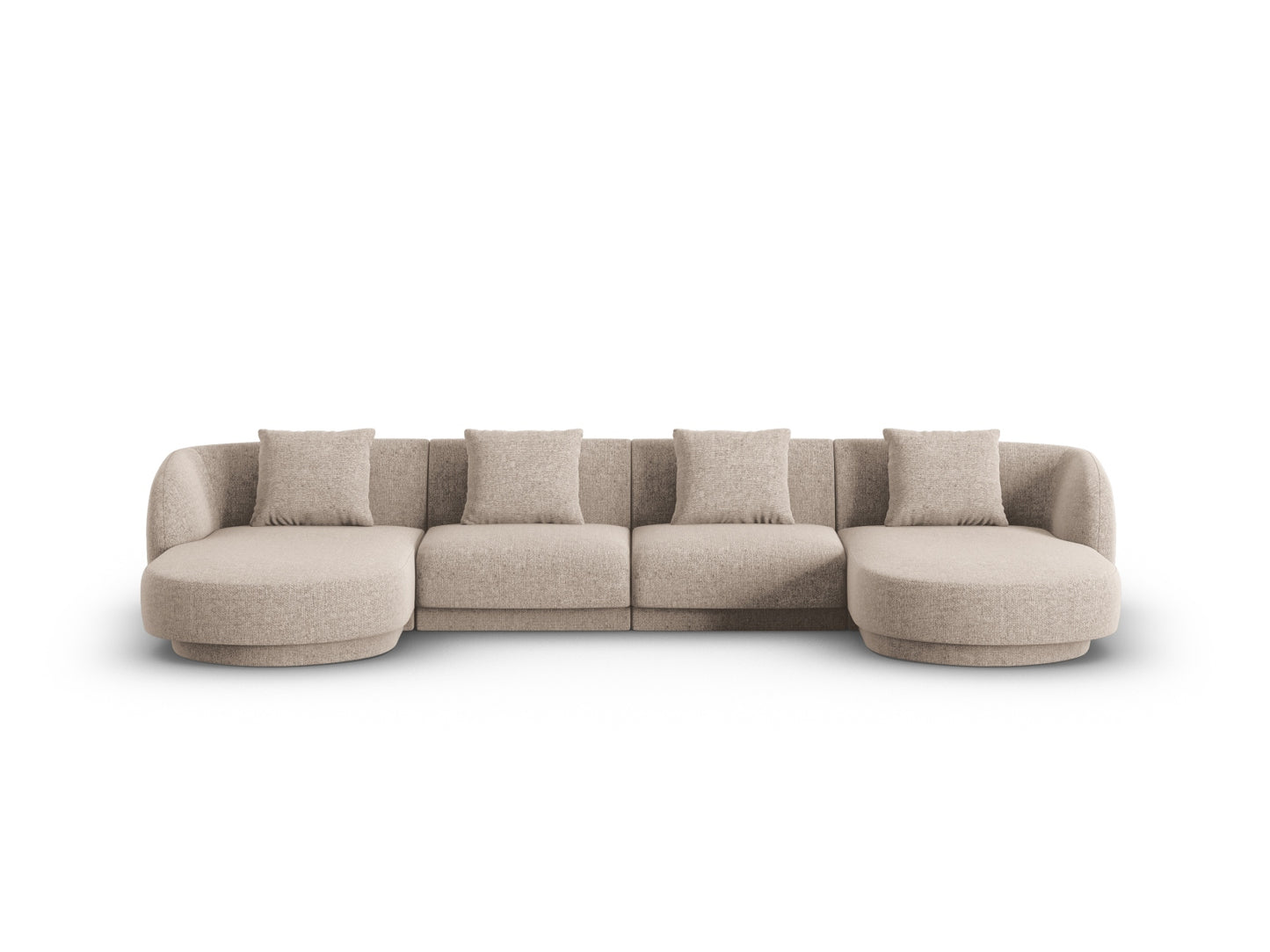 Tulum Panoramic Sofa, 5 Seats, 330x156 cm — Beige