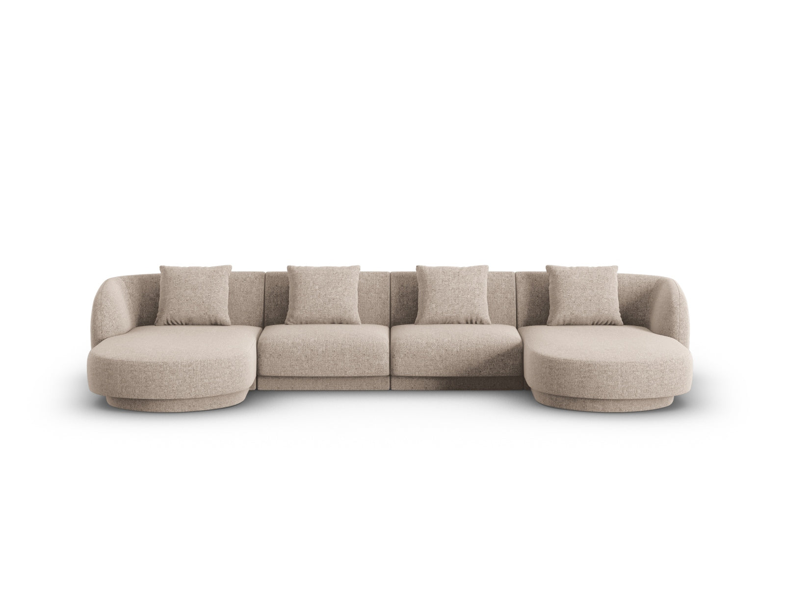 Tulum Panoramic Sofa, 5 Seats, 330x156 cm — Beige