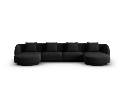 Tulum Panoramic Sofa, 5 Seats, 330x156 cm — Black