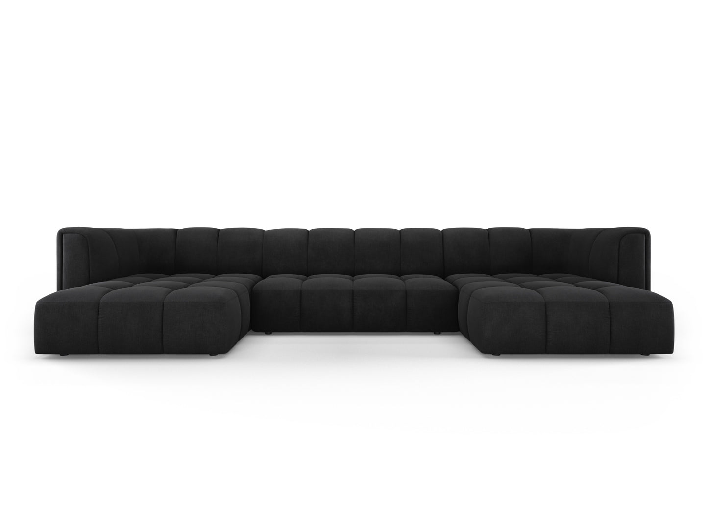 Moritz Panoramic Sofa, 5 Seats, 346x160 cm — Black