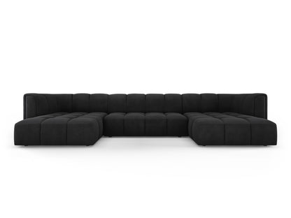 Moritz Panoramic Sofa, 5 Seats, 346x160 cm — Black