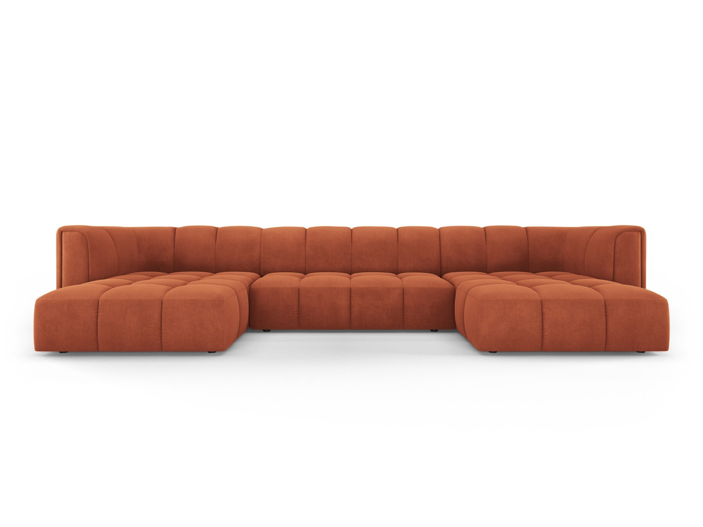 Moritz Panoramic Sofa, 5 Seats, 346x160 cm — Orange