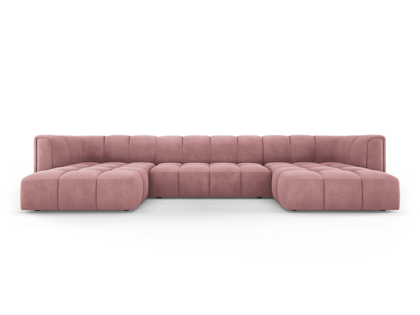 Moritz Panoramic Sofa, 5 Seats, 346x160 cm — Pink