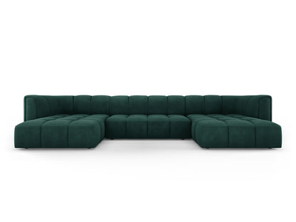 Moritz Panoramic Sofa, 5 Seats, 346x160 cm — Bottle Green