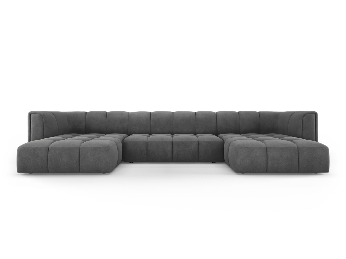 Moritz Panoramic Sofa, 5 Seats, 346x160 cm — Dark Grey