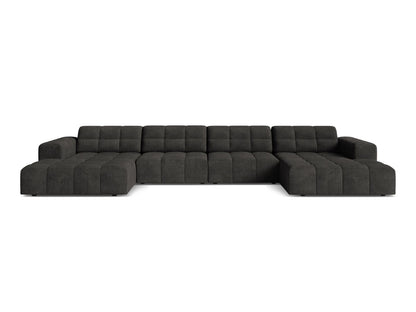 Chicago Panoramic Sofa, 6 Seats, 375x167 cm — Dark Grey