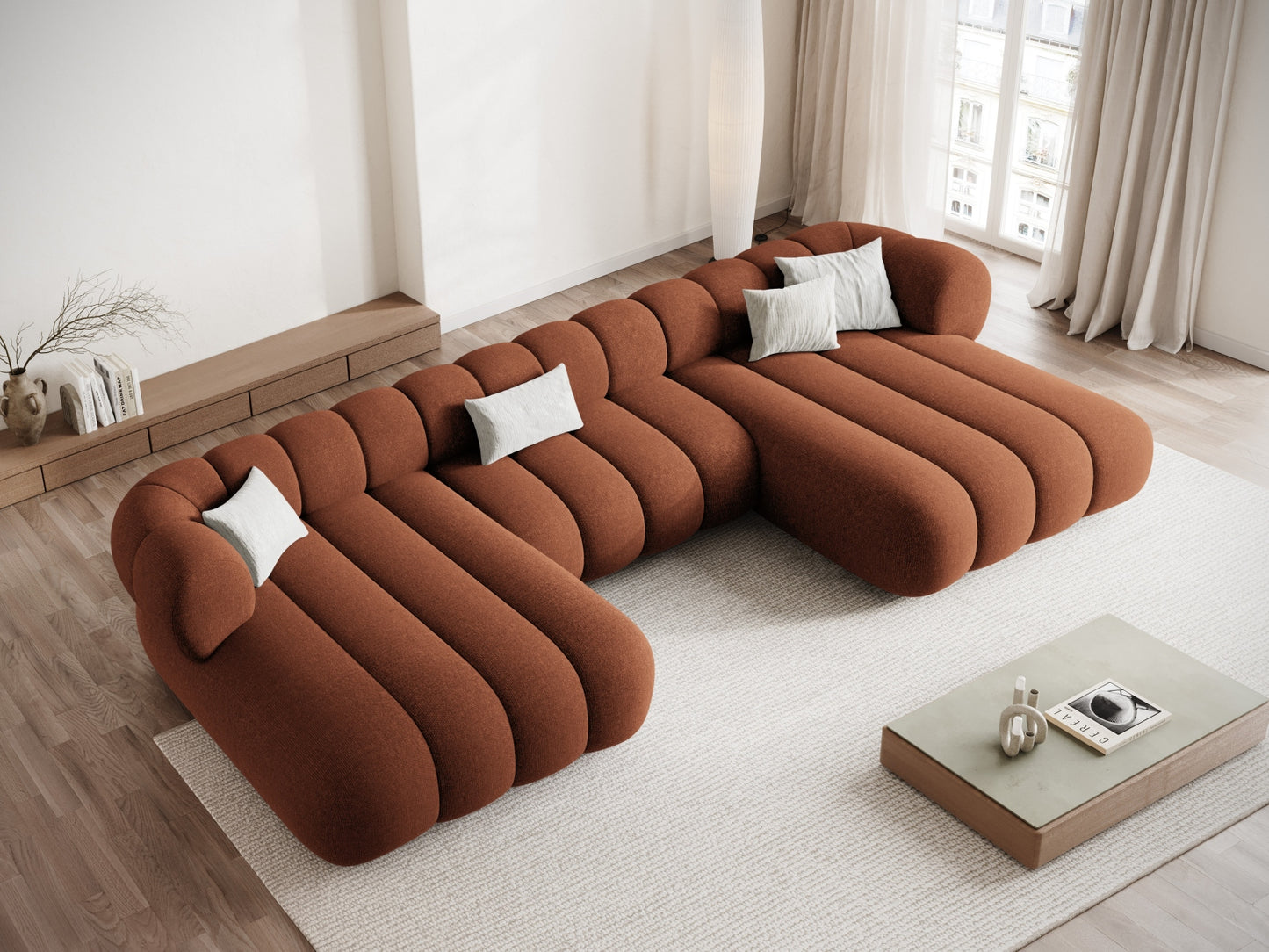 Koge Panoramic Sofa, 6 Seats, 348x165 cm