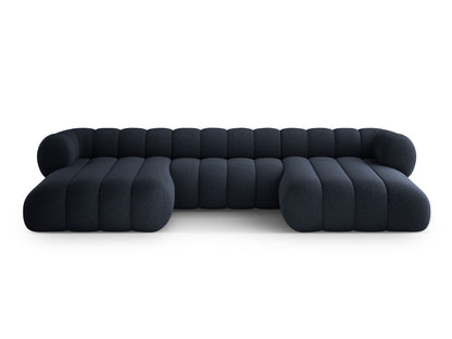 Koge Panoramic Sofa, 6 Seats, 348x165 cm — Navy Blue