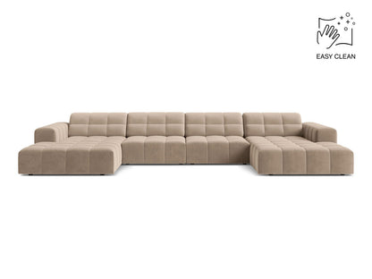 Chicago Panoramic Sofa, 6 Seats, 375x167 cm — Beige