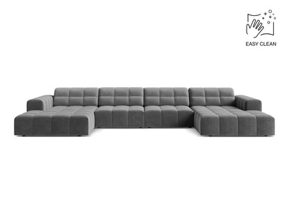 Chicago Panoramic Sofa, 6 Seats, 375x167 cm — Light Grey