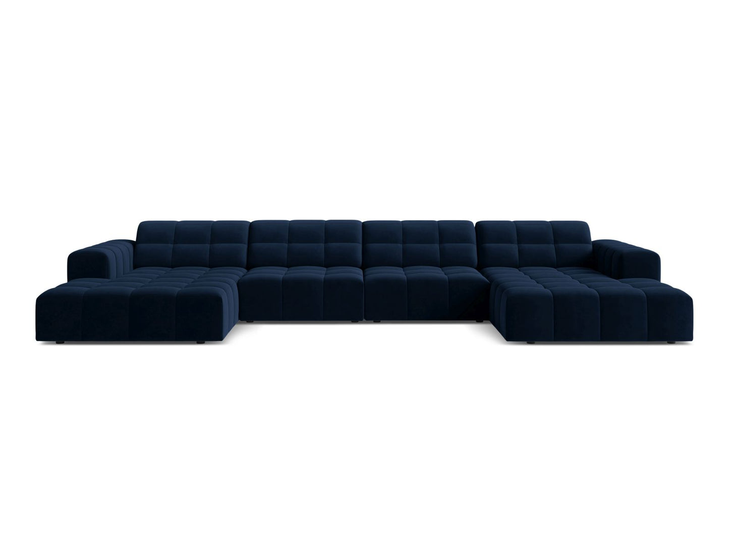 Chicago Panoramic Sofa, 6 Seats, 375x167 cm — Royal Blue