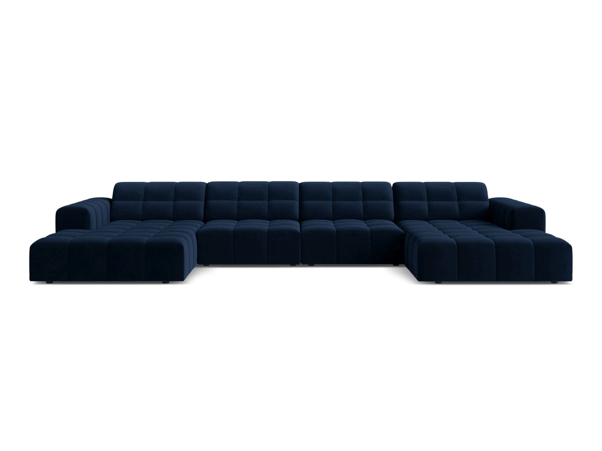 Chicago Panoramic Sofa, 6 Seats, 375x167 cm — Royal Blue