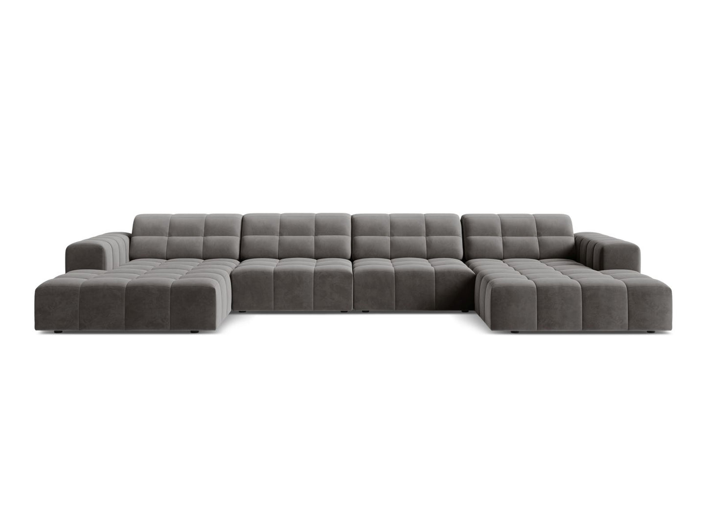 Chicago Panoramic Sofa, 6 Seats, 375x167 cm — Light Grey