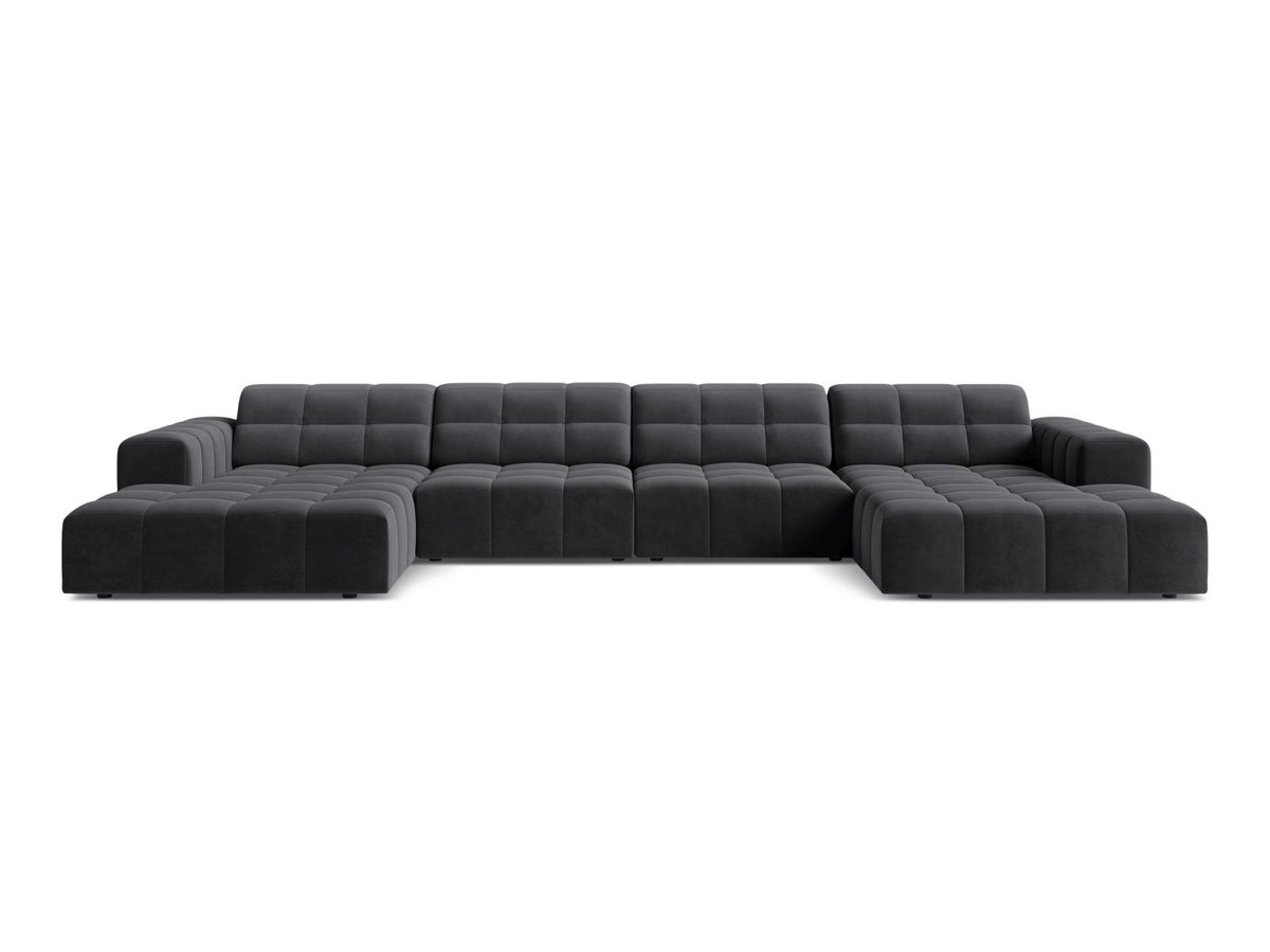Chicago Panoramic Sofa, 6 Seats, 375x167 cm — Grey
