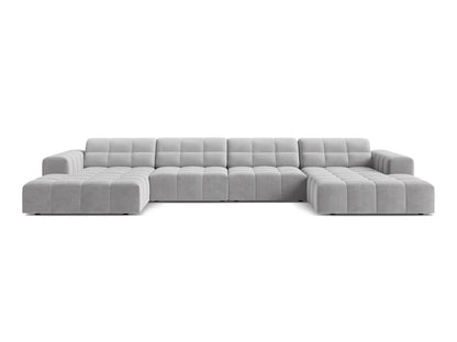 Chicago Panoramic Sofa, 6 Seats, 375x167 cm — Silver