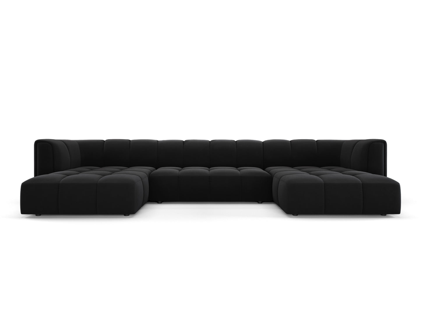 Moritz Panoramic Sofa, 5 Seats, 346x160 cm — Black