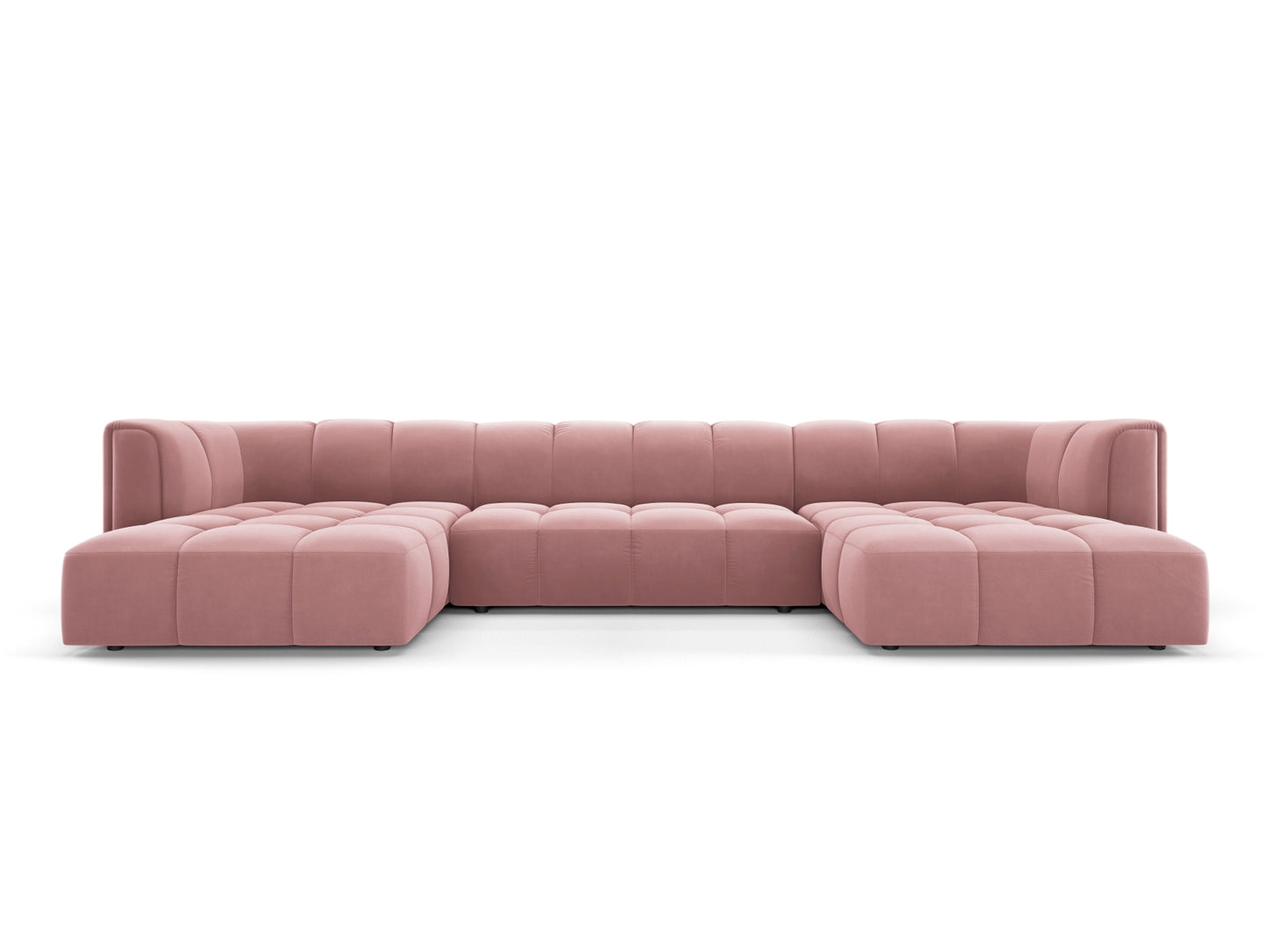 Moritz Panoramic Sofa, 5 Seats, 346x160 cm — Pink