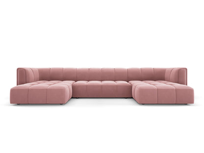 Moritz Panoramic Sofa, 5 Seats, 346x160 cm — Pink