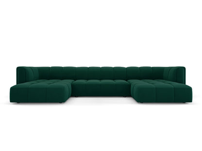 Moritz Panoramic Sofa, 5 Seats, 346x160 cm — Bottle Green