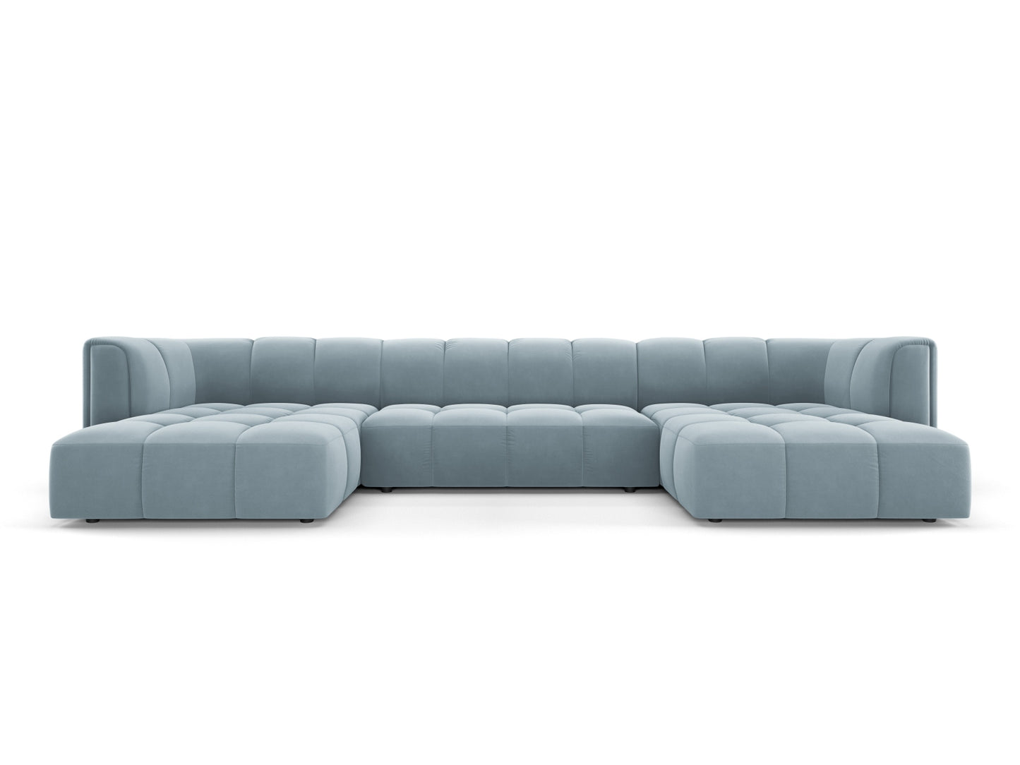 Moritz Panoramic Sofa, 5 Seats, 346x160 cm — Light Blue