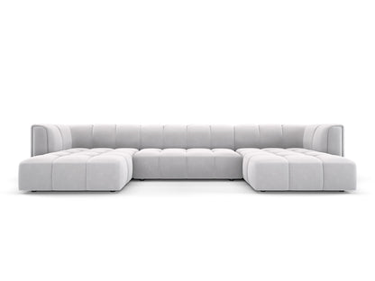 Moritz Panoramic Sofa, 5 Seats, 346x160 cm — Silver