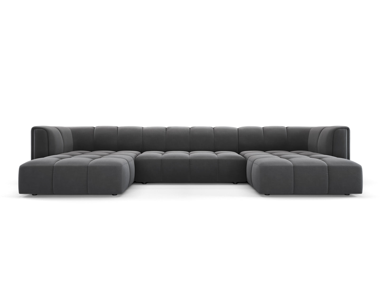 Moritz Panoramic Sofa, 5 Seats, 346x160 cm — Grey