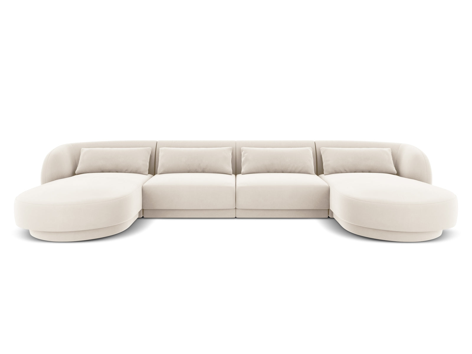 Tulum Panoramic Sofa, 5 Seats, 330x156 cm — Light Beige